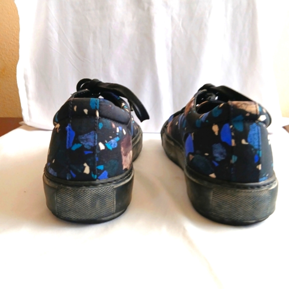 Acne Studios Premium Waxed Canvas Graphic Top Fashion Luxury Sneakers - Picture 4 of 6